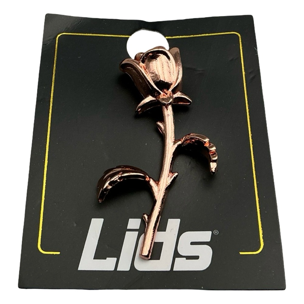 Lids Ordinary Crowns Rose Pin PNK Rose Gold Enamel Hat Lapel Pin LHD0041 NEW
